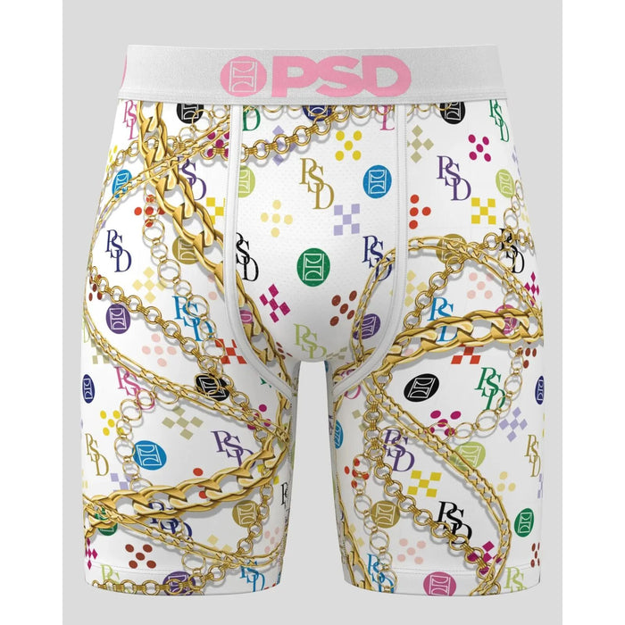 PSD Men's Multicolor Luxe Wht Boxer Briefs Medium Underwear - 224180023-MUL-M