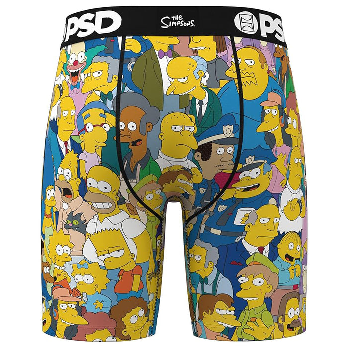 PSD Men's Multicolor Simpsons Squad Boxer Briefs Extra Large Underwear - 224180106-MUL-XL