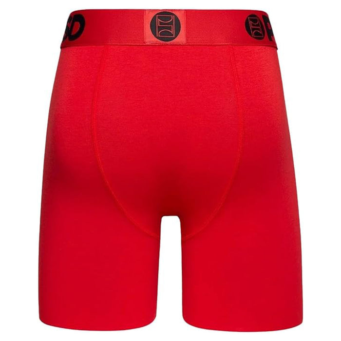 PSD Men's Multicolor Modal Red 3-Pack Boxer Briefs Large Underwear - 322180162-MUL-L
