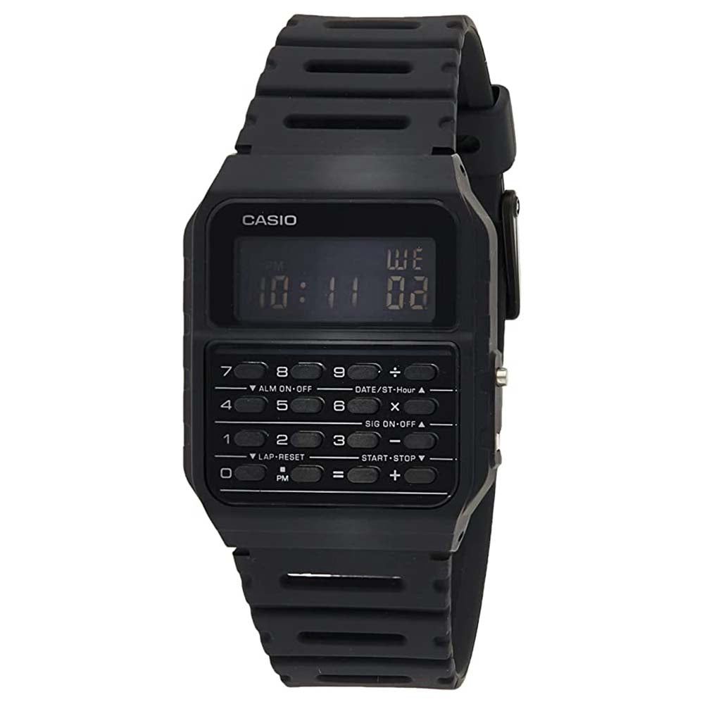 WatchCo Band — Watch Men\'s Resin Casio - Calculator Dial Quartz CA-53WF-1B Black