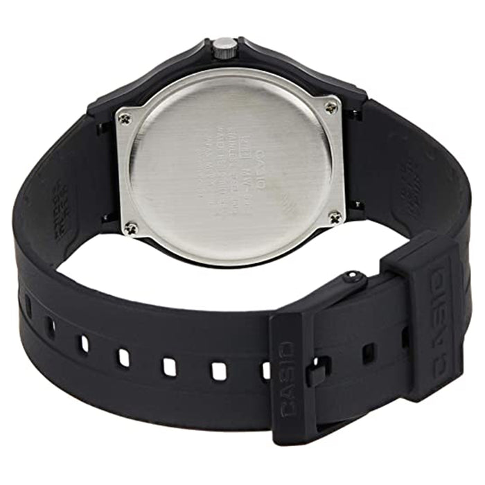 Casio Unisex Black Dial Rubber Band Quartz Watch - MW-59-1BVDF — WatchCo