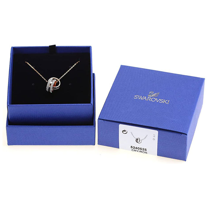 Swarovski Women's White Crystal Rose Gold Tone Plated Intertwined Cric —  WatchCo.com